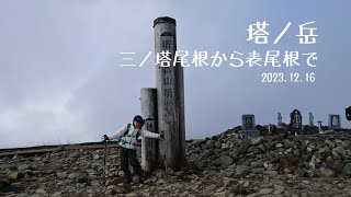 三ノ塔・塔ノ岳（三ノ塔尾根→表尾根→大倉尾根）