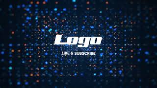 681   Logo Reveal Digital Like bokeh particle intro outro animation