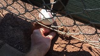 DIGGING A TUNNEL FOR BASEBALLS AT SLOAN PARK (Chicago Cubs Spring Training)