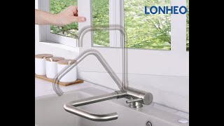 LTLD0205SE LTLD0205BE LTLD0209SE LTLD0209BE - Lonheo Folding Kitchen Faucet