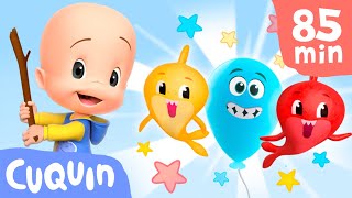 Colorful balls! Learn the colors with Cuquin and his balloons and more | Educational videos for kids