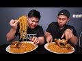 akhirnya lomba makan lawan @maxhill.antimage 10 bungkus indomie goreng ayam geprek 1 ekor ayam