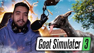 Goat simulator3 من در نقش بز این گیم تهه خندس