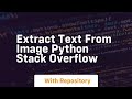 extract text from image python stack overflow