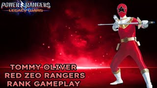 #76 Tommy Oliver Red Zeo V Rank Gameplay | POWER RANGER LEGACY WARS