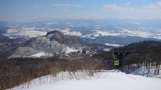 有珠山纜車下行