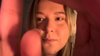 ASMR | Up close personal attention, clicky whispers, and gum chewing 🖐🏼💤