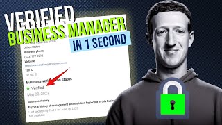 [Method] Verify Your Facebook Business Manager in 1 Second Without Company Documents