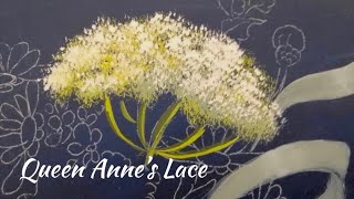 [YT07FA] 【Folk Art ~ Queen Anne’s Lace】 【乡村彩绘/木器彩绘/家饰彩绘～安妮皇后的蕾丝/野胡萝卜花】