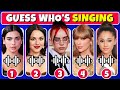 Guess WHO'S SINGING 🎤🎵 | Female Celebrity Edition | Taylor Swift, Olivia Rodrigo, Billie Eilish, SZA