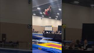 The judges were not buying it😭 #gymnastics #flips #fails #trampoline #acrobatics #olympics #sports