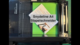 Ich stelle euch den Mega Snyderline A4 Stapelschneider vor