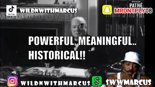 Americans 1st Time Hearing "Churchill Address The British After The Defeat Of Germany"||Powerful!