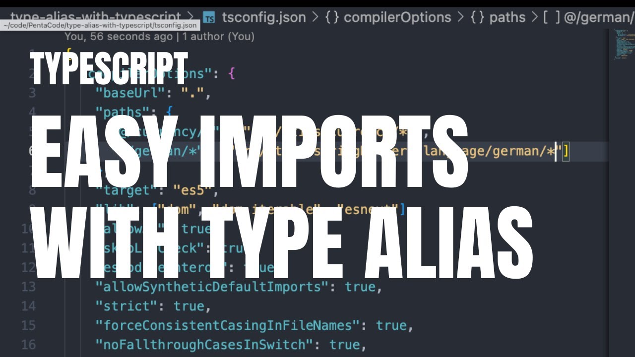 Dev Tip Easy Imports With Typescript Type Alias Youtube