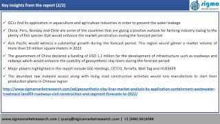 Geosynthetic clay liner market (2016 - 2022): Sigma Market Research