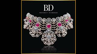 Royal Diamond Choker Necklace | Bridal Diamond Necklace by Bhagwati Diamonds Delhi | Jewellery