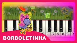 Borboletinha Tutorial #piano #musicainfantil