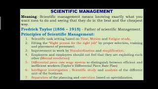 CLASSICAL THEORY SCIENTIFIC MANAGEMENT EVOLUTION OF MANAGEMENT THEORIES