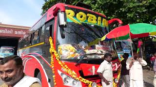 റോബിന്‍ ബസിന് പാലായില്‍ വന്‍ സ്വീകരണം Robin Bus - Palanews.com