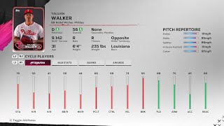 【MLBTheShow24Stats/メジャーリーグ選手能力】Phillies 99 Taijuan Walker フィリーズ タイワン・ウォーカー選手