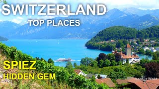 Switzerland Top Places 🇨🇭 Hidden Gem Spiez 4K Travel Guide