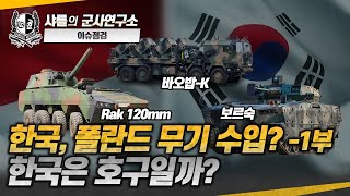 [긴급이슈점검] 한국, 폴란드 무기 수입? -1부- 한국은 호구일까?#Rak자주박격포#Borsuk#바오밥-K#PLS패시브레이더#절충교역#폴란드#샤를세환#이세환