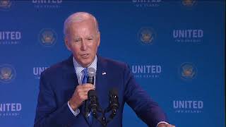 📌El presidente Biden habla sobre cómo combatir los crímenes  de odio en el país.