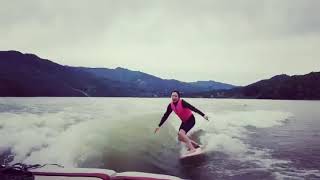 웨이크서핑 초보 카빙/wakesurfing