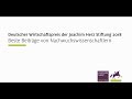 Jan Marcus: Preisträger des Deutschen Wirtschaftspreis der Joachim Herz Stiftung 2018