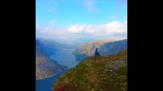 Trolltunga from the air