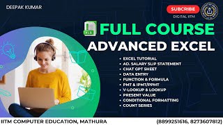 Advanced Excel Full Course in Hindi | Excel Complete Course in Hindi | Excel Masterclass in Hindi