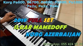 Korg Pa600, Pa700, Pa800, Pa900, Pa1000, Pa2x, Pa3x, Pa4x 2019 Azeri Set (Bezi sesler ve ritimler)