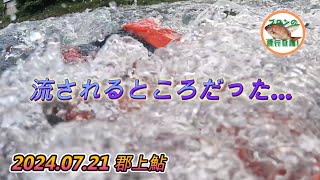 2024.07.21長良川郡上鮎 溺れそうになりました・・・