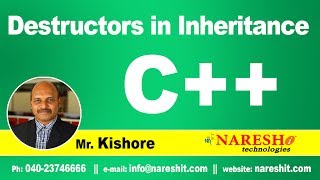 Destructors in Inheritance | C++ Tutorial | Mr. Kishore