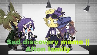 A Sad discovery...but with a twist || Afton family || ft; Springtrap