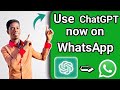 ChatGPT AI now on WhatsApp - Try now