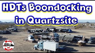 ⛺HDTs in Quartzsite, Arizona 2025 // Is Quartzsite Worth It? // Boondocking in Quartzsite