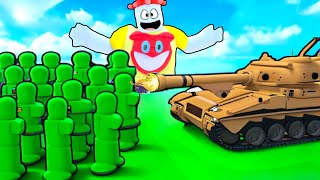 おもちゃ軍 vs 戦車でセキュリティハウスを守ろうロブロックス【 Roblox 】