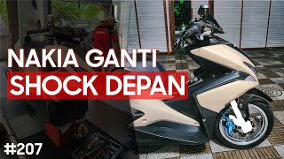 [PROJECT] Nakia Ganti Shock Depan KTC SFF-11 di Yamaha Surya Kencana Motor! #207 - AEROX