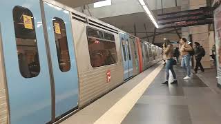 Metro station Lisbon Portugal / New vlog video Metro stop lisboa / Vlogs trains