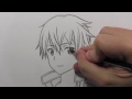 how to draw kirito from