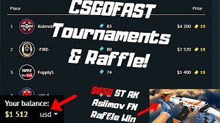 Csgofast Tournament \u0026 Raffle 4 ($2650 Won!!)