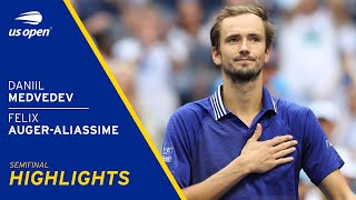 Daniil Medvedev vs Felix Auger-Aliassime Highlights | 2021 US Open Semifinal
