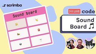 Live-code an interactive sound board | HTML, CSS & JavaScript