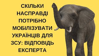 Скільки насправді потрібно мобілізувати українців для ЗСУ: відповідь експерта