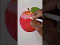 realistic apple drawing by coloured pencils #realistic #drawing #apple #realism #art #artistv
