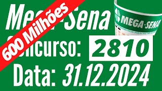 Mega da Virada, Resultado MEGA-SENA, Mega Sena de hoje, Mega-Sena de 31/12,