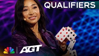 Anna Deguzman performs her most SURPRISING card magic! | Qualifiers | AGT 2023