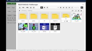Joomla upload files to article, insert files into article, use Responsive File Manager