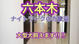 【Tik Tok】六本木駅すぐ！水商売歓迎マンション　大型犬飼えます！